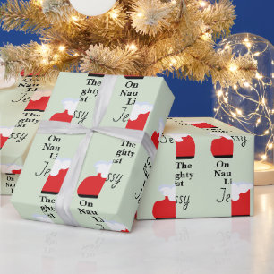 Nikolaus Unartiger-Liste-Socke Weihnachtsgeschenk Geschenkpapier