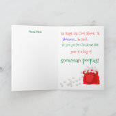 Nikolaus' Ungezogene-Liste-Falt-Weihnachtskarte Feiertagskarte (Innenseite)