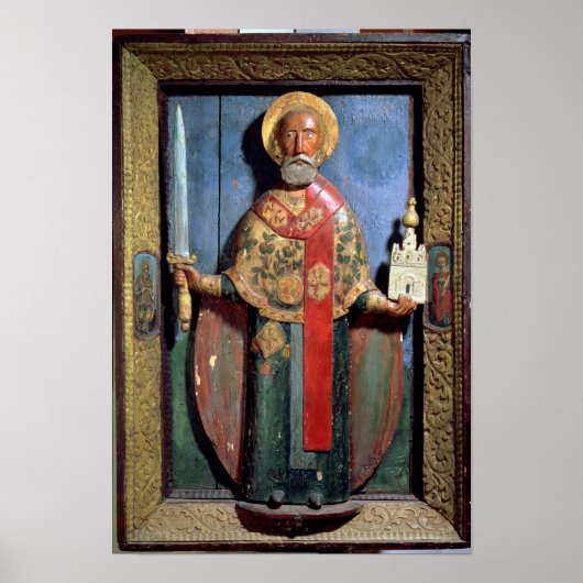 Nikolaus von Mozhaisk, Yaroslavl-Schule Poster (Vorne)