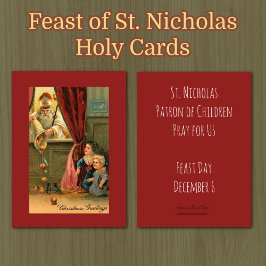 Nikolaus von Myra Bischof Heilige Karten