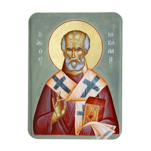 Nikolaus von Myra Icon Magnet (Vertikal)