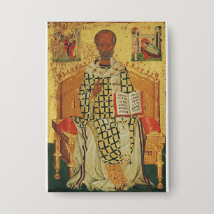 Nikolaus von Myra Orthodox-Symbol Button