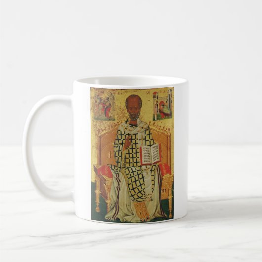 Nikolaus von Myra Orthodox-Symbol Kaffeetasse (Links)