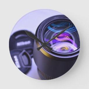 Nikon Fotografie-Kamera Runde Wanduhr