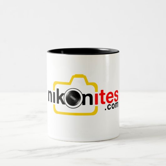 Nikonites.com-Weiß-Tasse Zweifarbige Tasse (Mittel)