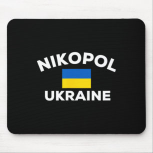 Nikopol Ukraine Ukrainische Flagge Land Stadt Tour Mousepad