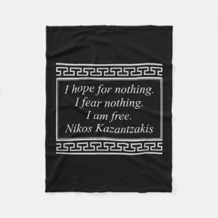 Nikos Kazantzakis, griechischer Schriftsteller Gra Fleecedecke