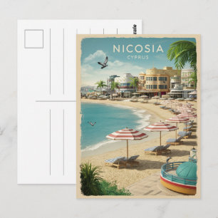 Nikosia, Hauptstadt von Zypern Vintage-Geschenke Postkarte