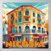 Nikosia, Hauptstadt Zypern Poster (Vorne)