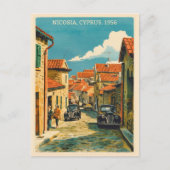 Nikosia, Hauptstadt Zypern Vintage Souvenirgeschen Postkarte (Vorderseite)