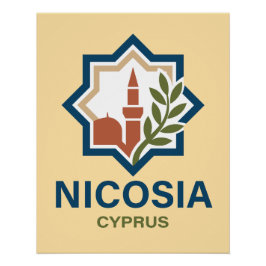 Nikosia Zypern Mittelmeer Poster