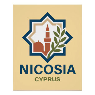 Nikosia Zypern Mittelmeer Poster