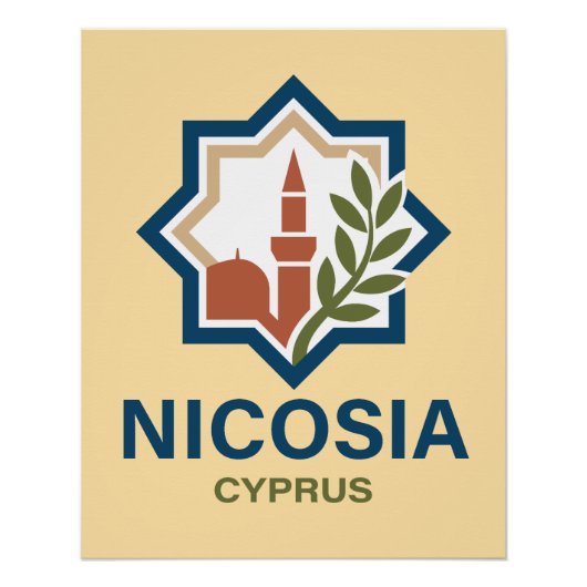 Nikosia Zypern Mittelmeer Poster (Vorderseite)