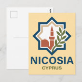 Nikosia Zypern Mittelmeer Postkarte (Vorne/Hinten)