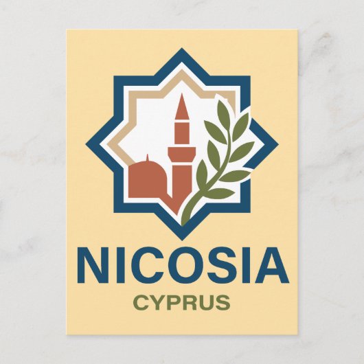 Nikosia Zypern Mittelmeer Postkarte (Vorderseite)