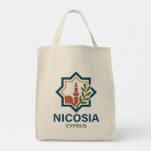 Nikosia Zypern Mittelmeer Tragetasche (Rückseite)