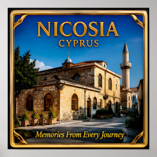 Nikosia Zypern Reise Erinnerung Für Reiseziel Samm Poster