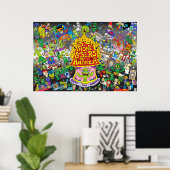 Nik's PLA Poster (grauer Hintergrund) (Heimbüro)