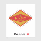 Nikšić Montenegro Vintag Aufkleber (Blatt)
