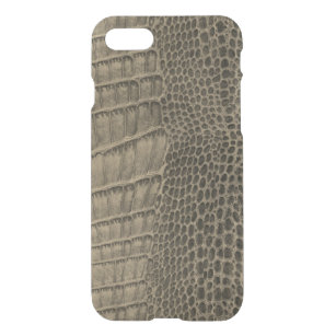 Nil-Krokodil-klassisches Reptil-Leder (Imitat) iPhone SE/8/7 Hülle