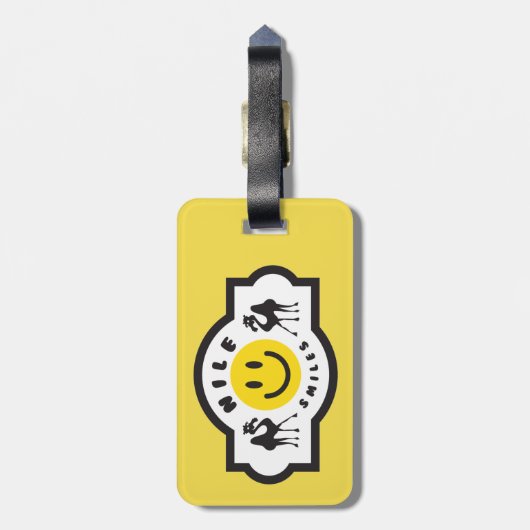 Nil lächelt Gepäckanhänger (Rückseite vertikal)