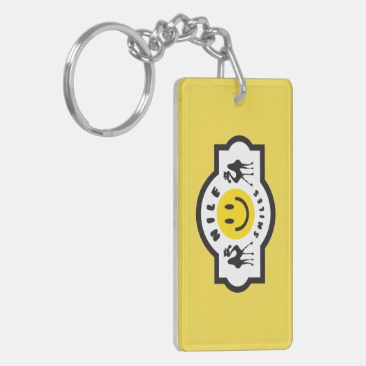 Nil lächelt Schlüsselanhänger (Vorderseite links)