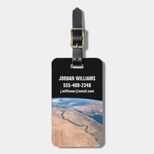 Nil, Rotes Meer und Mittelmeer. Gepäckanhänger (Vorderseite vertikal)