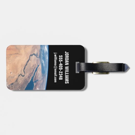 Nil, Rotes Meer und Mittelmeer. Gepäckanhänger (Rückseite horizontal)