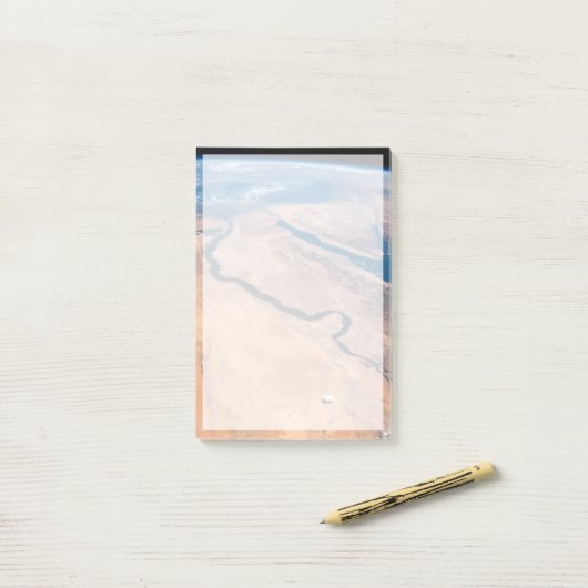 Nil, Rotes Meer und Mittelmeer. Post-it Klebezettel (Auf Schreibtisch)