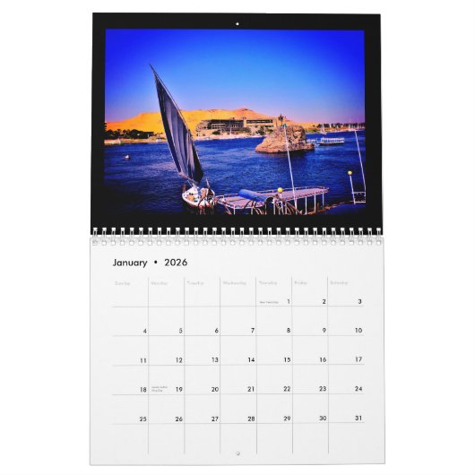 Nil-Träume Kalender (Jan 2026)