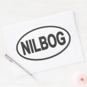 NILBOG Euro-Oval-Aufkleber Ovaler Aufkleber (Umschlag)