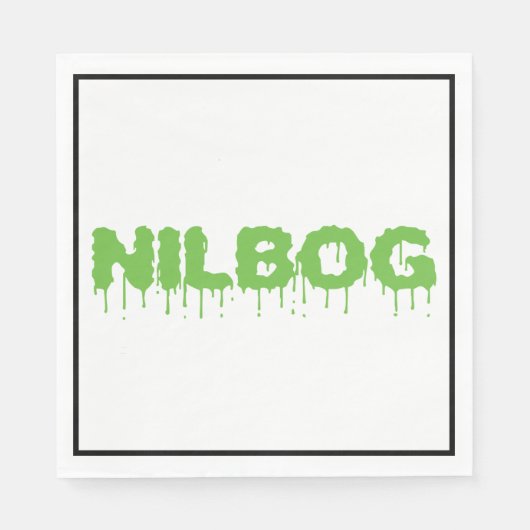 Nilbog Troll 2 Horror Movie Luncheon Napkin Serviette (Vorderseite)