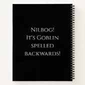 NILBOG Troll 2 SpiralNotebook Notizblock (Rückseite)