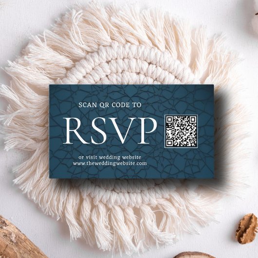 Nile Blue Islamic Arch QR Code UAWG Wedd Website Begleitkarte