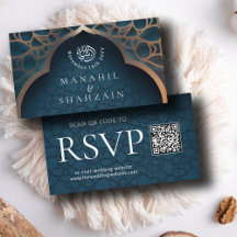 Nile Blue Islamic Arch QR Code UAWG Wedd Website