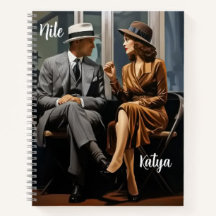 Nile Katya Writer Retro Image Spiralblock Notizblock