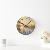 Nile River Wall Clock — Landscape Design Runde Wanduhr (Zuhause)