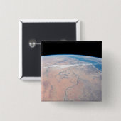 Nile River Winding Northward neben dem Roten Meer Button (Vorne & Hinten)