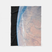 Nile River Winding Northward neben dem Roten Meer Fleecedecke (Vorderseite)