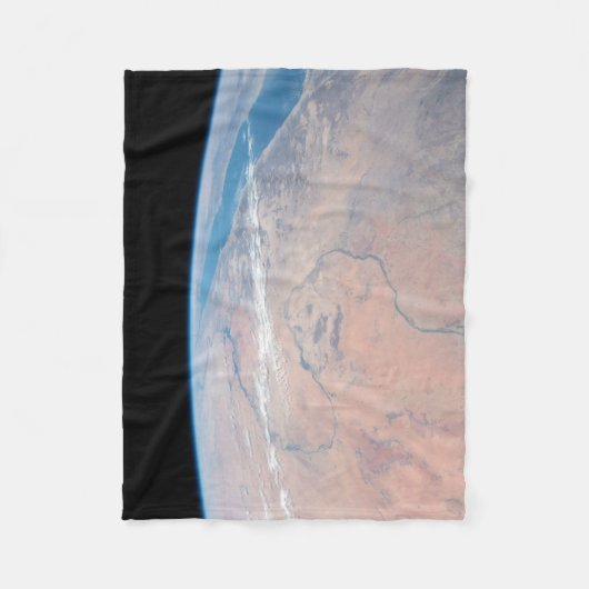 Nile River Winding Northward neben dem Roten Meer Fleecedecke (Vorderseite)