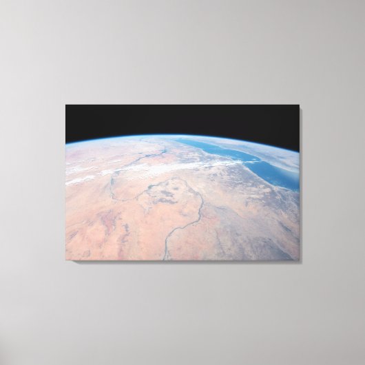 Nile River Winding Northward neben dem Roten Meer Leinwanddruck (Vorderseite)