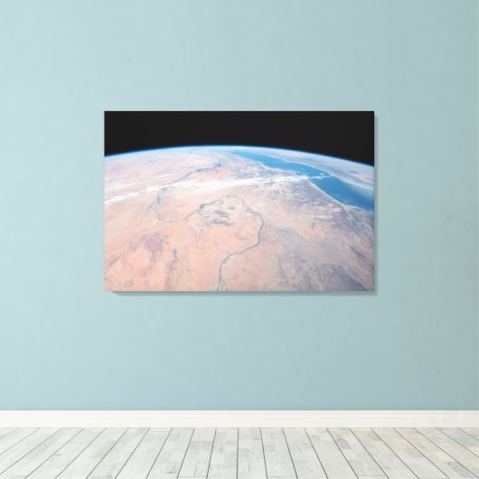 Nile River Winding Northward neben dem Roten Meer Leinwanddruck (Insitu (Holzboden))