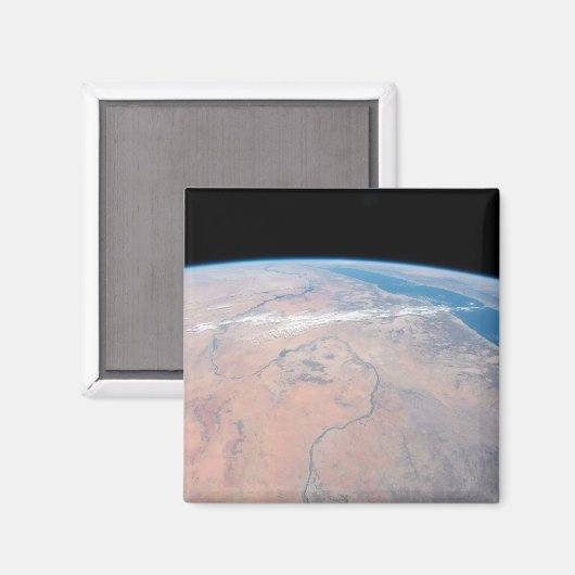 Nile River Winding Northward neben dem Roten Meer Magnet (Vorderseite/Rückseite)