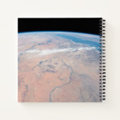 Nile River Winding Northward neben dem Roten Meer Notizblock (Rückseite)