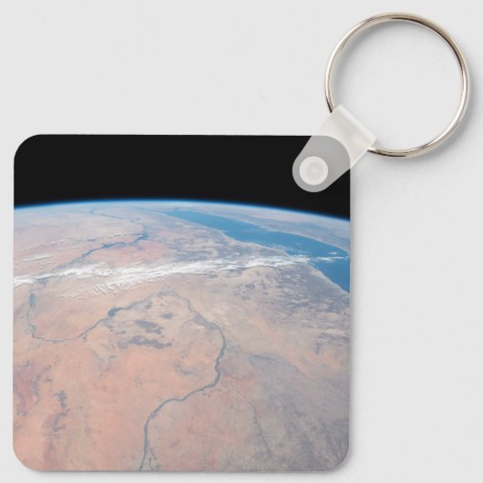 Nile River Winding Northward neben dem Roten Meer Schlüsselanhänger (Rückseite)