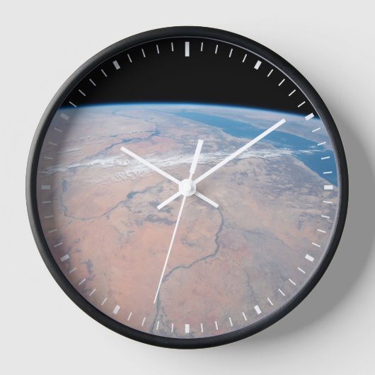 Nile River Winding Northward neben dem Roten Meer Uhr (Vorderseite)