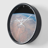 Nile River Winding Northward neben dem Roten Meer Uhr (Winkel)