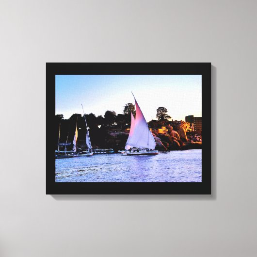 Nile Sailboote Leinwanddruck (Vorderseite)