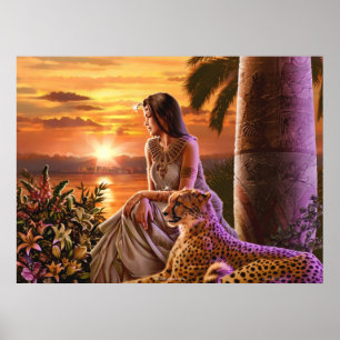 "Nile Sunset" Art Poster