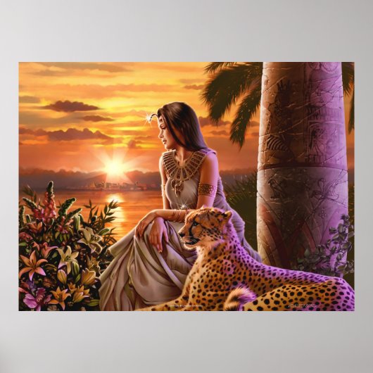 "Nile Sunset" Art Poster (Vorne)